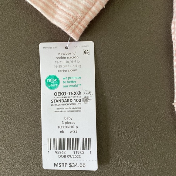 Pink & white top with pink jumper - Picture 4 of 6